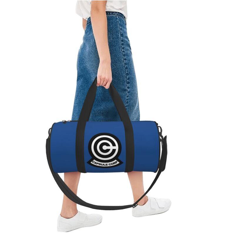 Dragon Capsule Ball Corp Print Travel Duffel Bag Shoes Compartment for Men Women Foldable Lightweight Yoga Gym Sports Bag