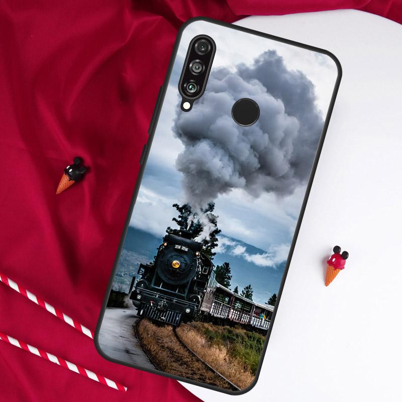 Classic Steam Train Railway For Huawei Nova Y90 Y70 Y60 Y72 Y73 Y61 Y91 7i 8i 11i 12i 12s 9 10 SE P20 P30 P40 Lite Case