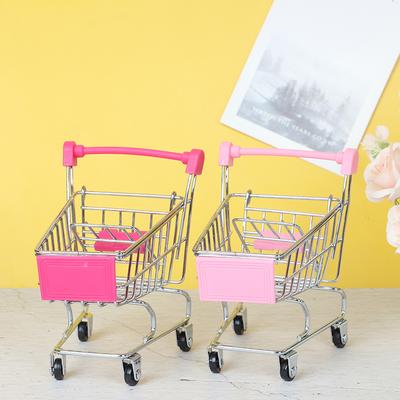 1 Pcs Mini Shopping Cart Supermarket Handcart Shopping Cart Storage Toy