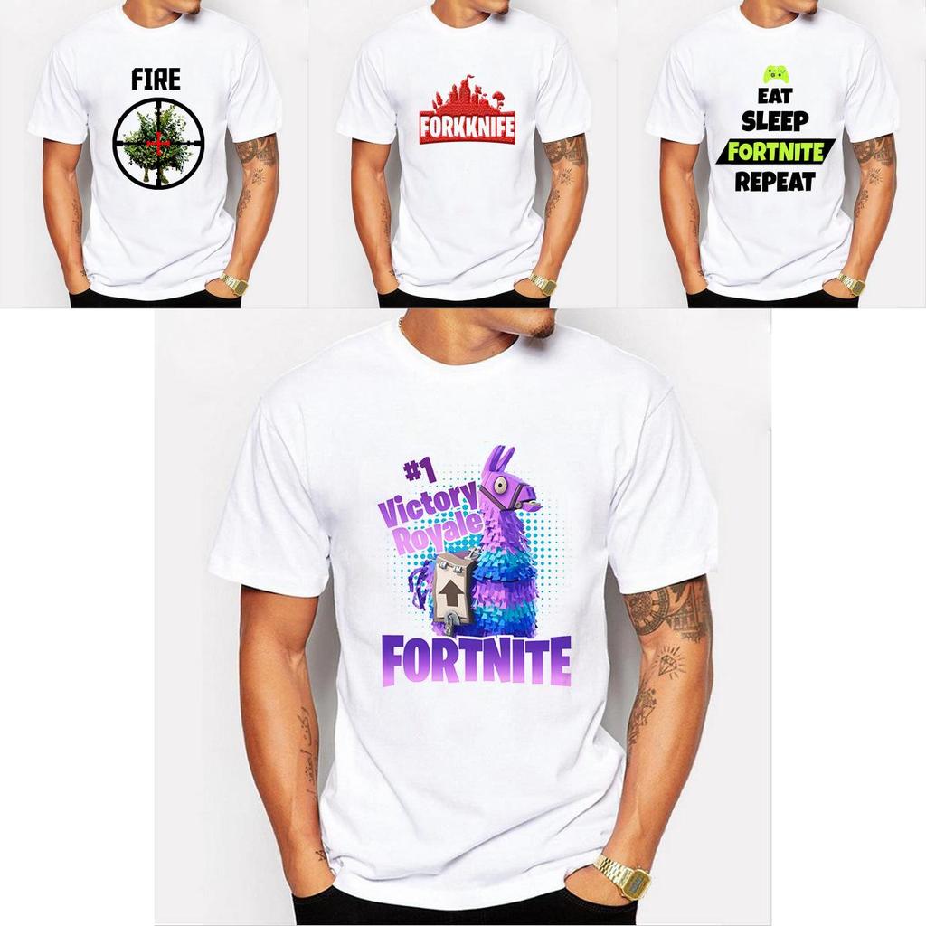 Fortnite Men Faddish Women Shirt Tshirt Leisure Short Sleeve Clothes Mens