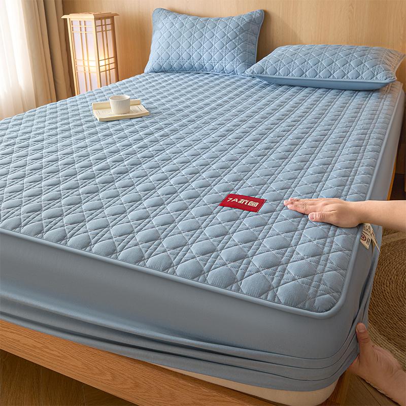 new class A waterproof, antibacterial, mite-resistant padded mattress, bed cover, four-season universal bed sheet cover