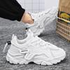 Men Casual Sneakers Breathable Sport Shoes Outdoor Mesh Running Shoes Student Thick Bottom Athletic Jogging Walking Shoes Plus Size