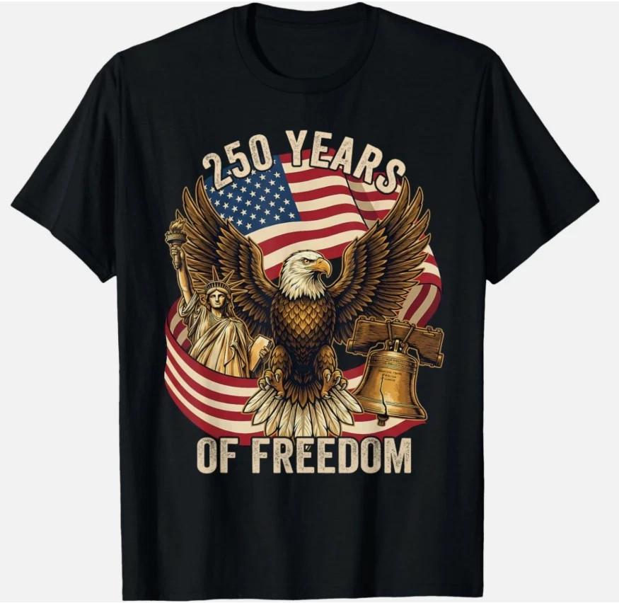 250 Years American 1776-2026 250th Birthday 250th USA T-Shirt S