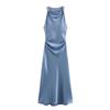 Jnleaog Spring New Arrival Women's Clothing Fashion Style Stylish Silk Satin Texture Midi Skirt Dress 8372090
