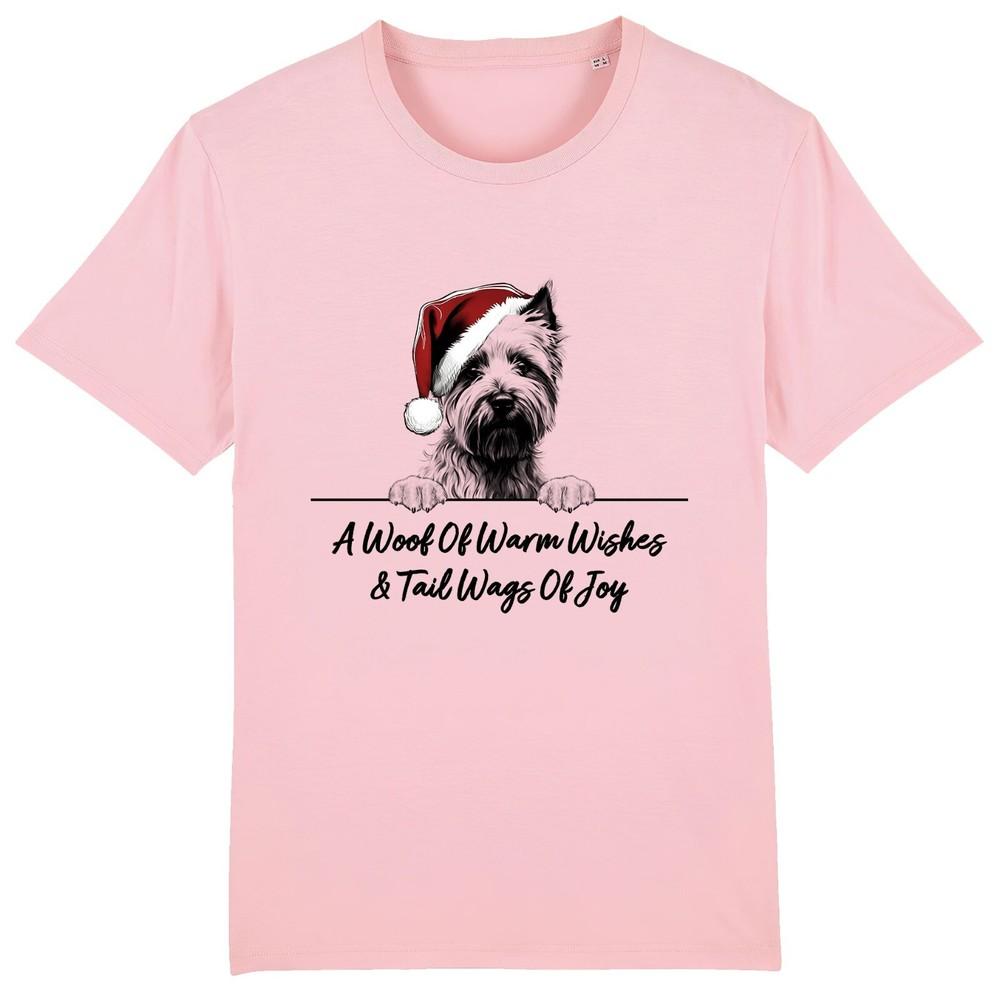 

NORWICH TERRIER Christmas Dog T-Shirt Adults Kids Woof Wishes Tail Wags Dogs M