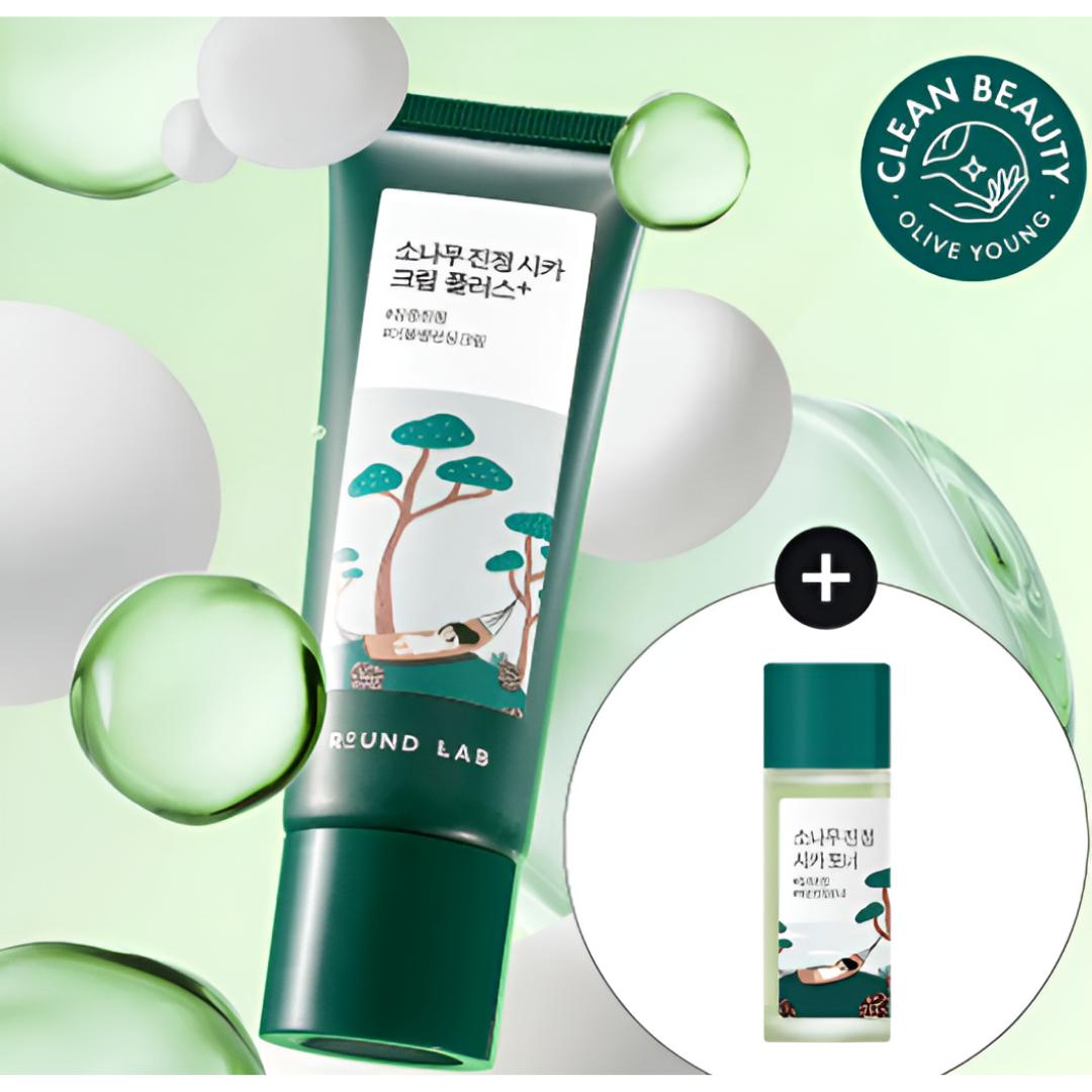[Round Lab] Pine Calming Cica Cream Plus Set 60 ml (+ Toner 20 ml)