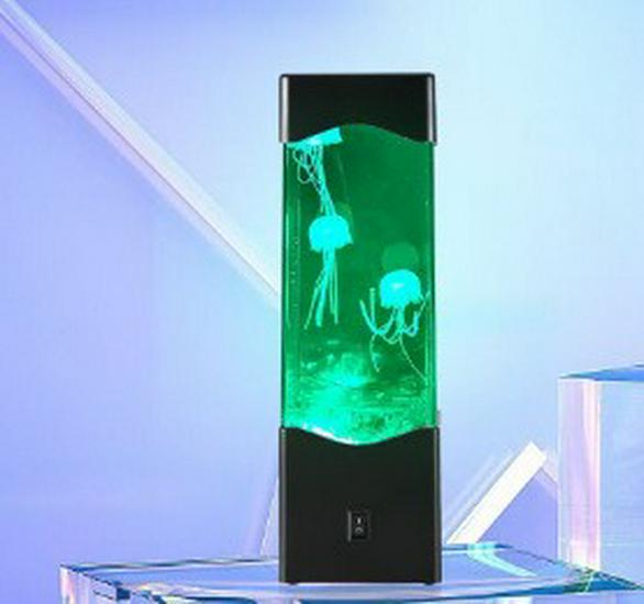 9-Inch LED Jellyfish Lamp: Seven-Color Night Light for Relaxing Atmosphere