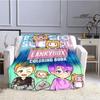 Lankybox Foxy Boxy pătură drăguță Pătură caldă Flanșă Pătură moale și confortabilă Pătură de călătorie acasă căptușeală de pat Cadou de zi de naștere