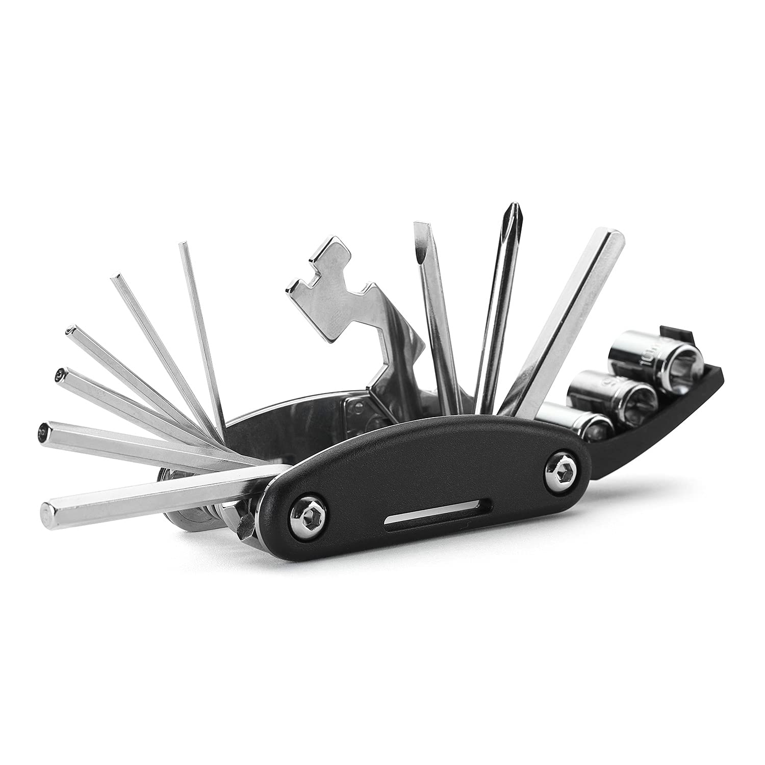 

Umi Bicycle 14in1 Foldable Bicycle Repair Kit Hex Spoke Wrench Screwdriver Tool for Bikes Black [Amazon Brand] Multi-Tool Multi-Tool Road/Mountain чёрный