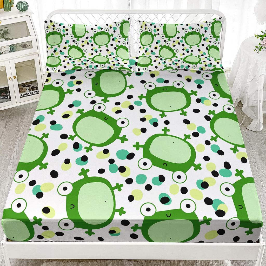 Tier Fuchs Muster Betthut Dreiteilig Digitaldruck Bettwäsche Betthut Dreiteilig Tiermuster