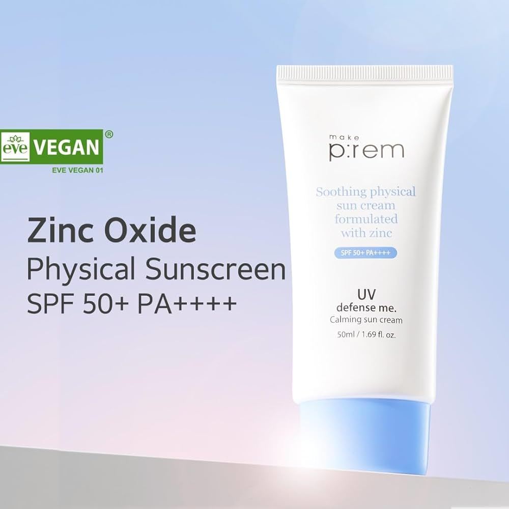MAKE P:REM UV Defense Me. Calming Sun Cream 50ml / Sun Stick 20g, Soothing, Moisturizing, Korean Cosmetics, Kbeauty