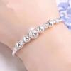 New Korean Fashion 925 Silver Lucky Beads Bangles for Women Bracelets Luxury Designer Party Wedding Jewelry Gifts