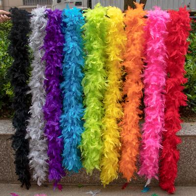 2M Turecký Marabu Pierka Boa 38g-90g Farebné Plumas Šaty Šál DIY Remeslo Svadobný Šatka Dekor Šitie Kostýmové Ozdoby Doplnky