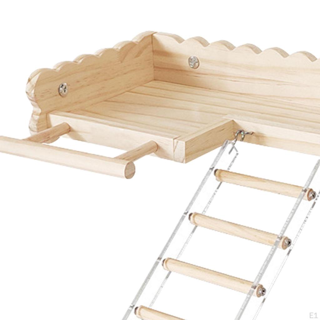 Porta Osso Di Seppia Per Uccelli - 3 Pezzi Con Posatoio | Per Pappagalli, Parrocchetti E Canarini - Foto 5