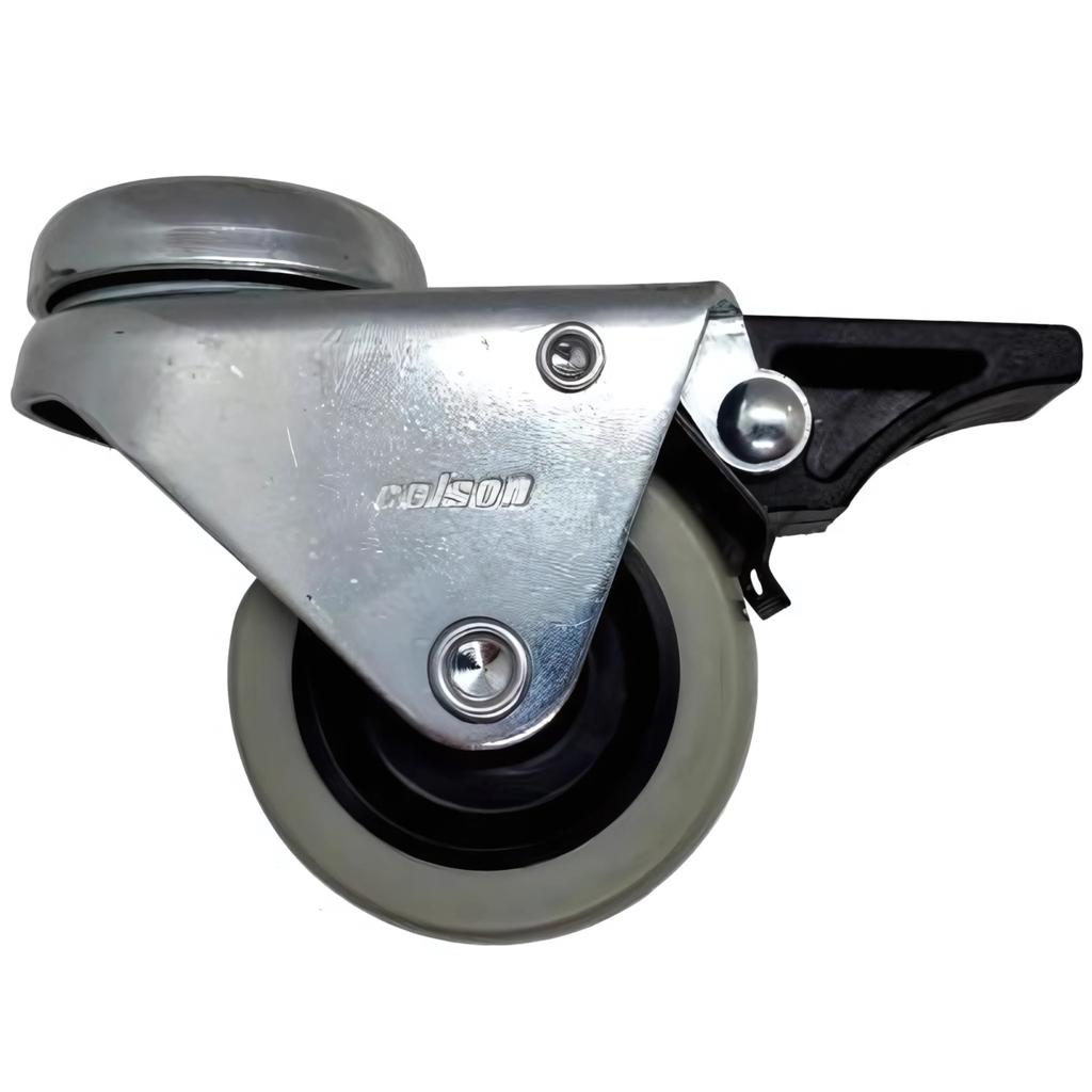 Double Swivel Wheel with Brake 50mm 100kg Polyurethane