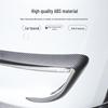 Tesla Model 3/Y Kohlefaser Windabweiser-Abdeckung & Nebelscheinwerfer-Spoiler Set