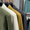 Men's Plus Size Trendy Autumn/Winter Long Sleeve Semi-High Neck Velvet T-Shirt - New 2025 Style for Middle-Aged and Young Adults