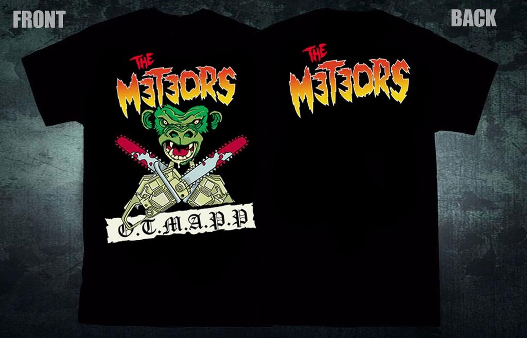 The Meteors Band 2 SIDES T-shirt Black Short Sleeve S To 5Xl 2F365