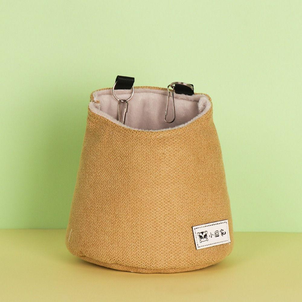 Cloth/Plush Winter Sugar Glider Pouch Opening Squirrel Bed Cage Hamster Hanging Bed  Winter
