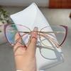 Fashion Retro College Style Cat Eye Anti-Blue Light Glasses Can Be Equipped With High-Value Flat Glasses