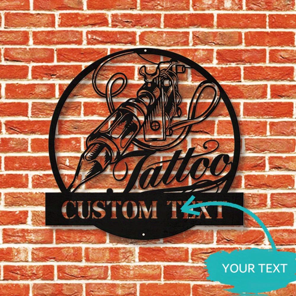 Custom Metal Tin Sign Tattoo Parlor Wall Decor Personalized Art Gift TYDZ002795-30cm