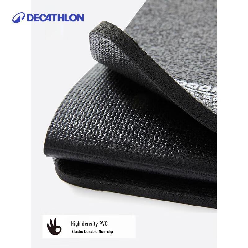 Skládací protiskluzová podložka na jógu a fitness Decathlon