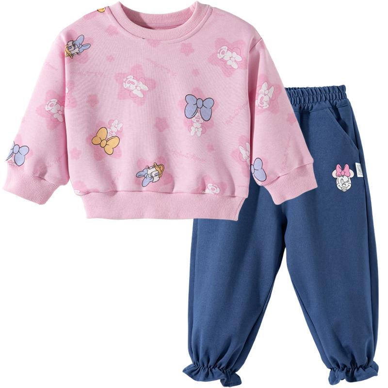 Disney Girls' Pullover Sweatshirt & Pants Set