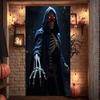 Skeleton Banner Spooky Gothic Decor Party Decoration Dark Atmosphere Haunted House For Gothic Event Indoor Decoration Night