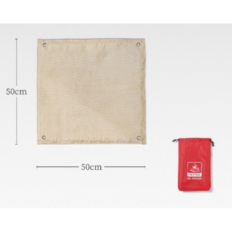 1pc Barbecue Fire Protection Pit Mat Camping Picnic Barbecue Mat High Temperature Ironing Fire Retardant Carpet Outdoor Indoor