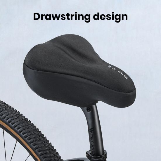 Bicycle Seat Cover 3D Soft Thickened Sponge Bike Saddle Seat Cover Comfortable Memory Foam Cycling Pad Cushion Cover