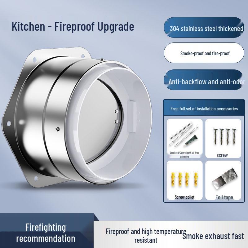 Кухонный клапан дымоудаления Maiwang - Огнестойкий обратный клапан для кухонной вытяжки