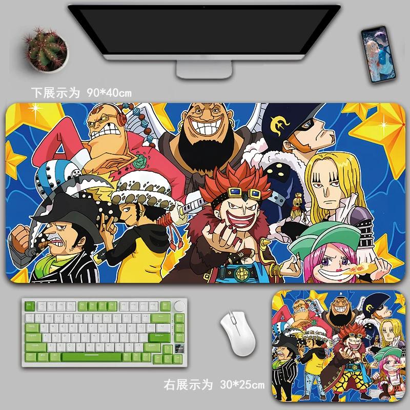 Cartoon Anime ONE PIECE Mouse Pad Oversized One Piece Roronoa Zoro Monkey D. Luffy Animation Game Office Computer Desk Mat Two-dimensional Peripheral