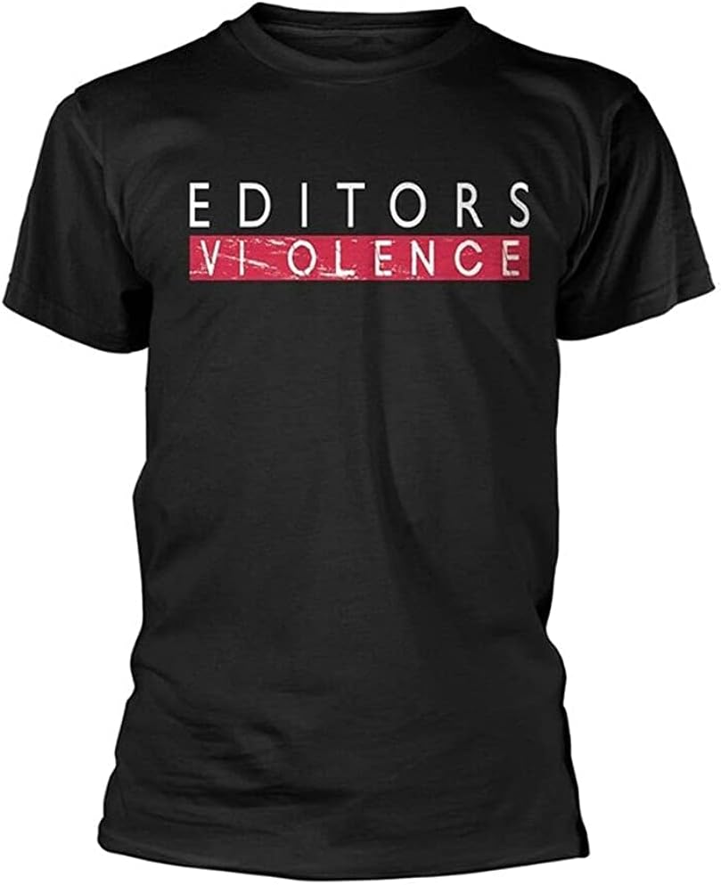 Editors Violence T Shirt - New Man T-Shirt Sleeve Shirtens 3XL чёрный