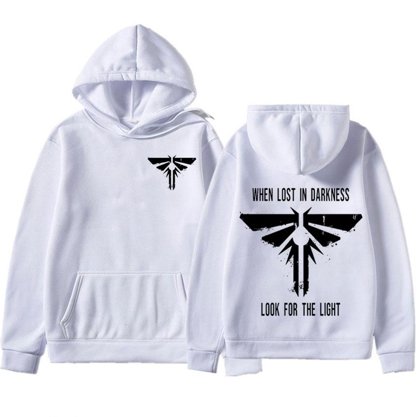 The Last of Us Bluzy Harajuku Hipster Gdy Zgubisz się w Ciemności Szukaj Światła Bluza z Piorunem Męskie Damskie Bluzy