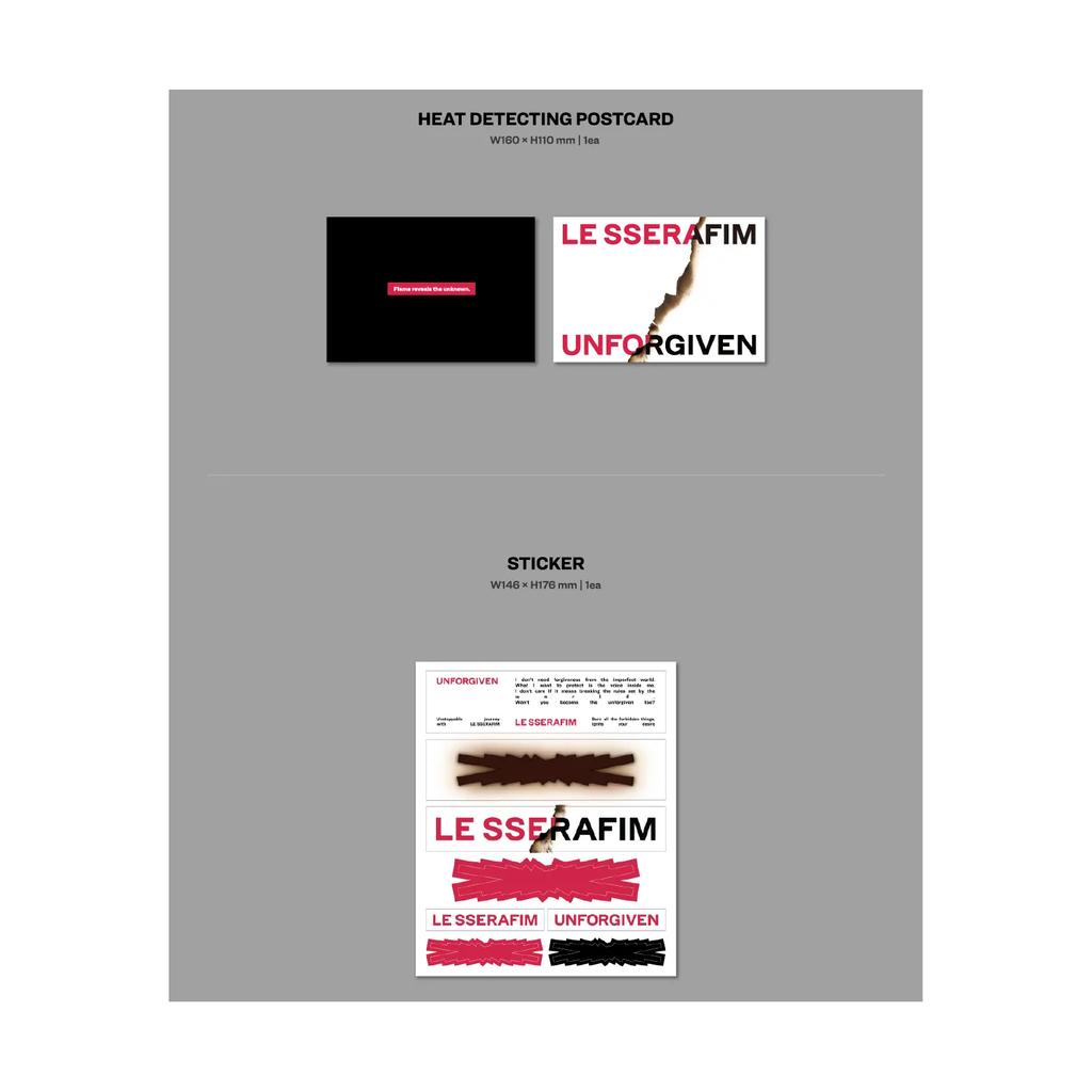 LE SSERAFIM - 1st Studio Album 'UNFORGIVEN' [SET]