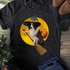Border Collie Witch Halloween T-Shirt: Funny Dog Lover Gift