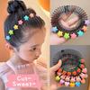 Bambini Y2k Star Pettine per capelli colorato Fascia per capelli rotta Fermagli per capelli Coniglio Copricapo carino Accessorio per capelli allungato per principessa