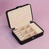 Large Capacity Travel Jewelry Storage Box Double Layered Buttoned Jewelry Organizer Portable Jewelry Storage Box Home Decoration