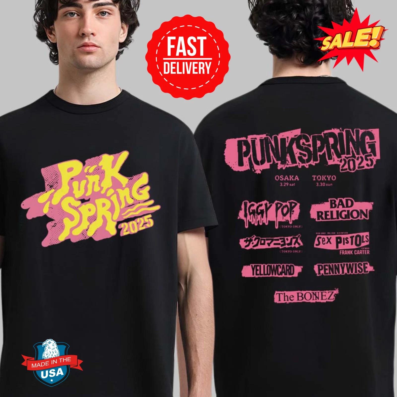 

Punk Spring 2025 Osaka And Tokyo Japan Lineup Two Sides Classic T-Shirt S-5XL 4XL