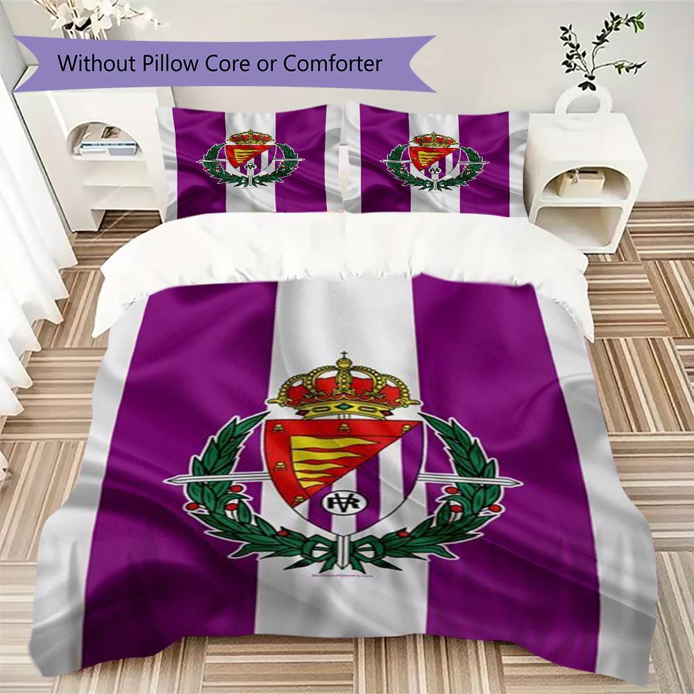Set Copripiumino Trapuntato con Fantasia Real Valladolid Federa Decorazione per la Casa Regalo di Compleanno (1 * copripiumino + 2 * federe senza imbottitura)