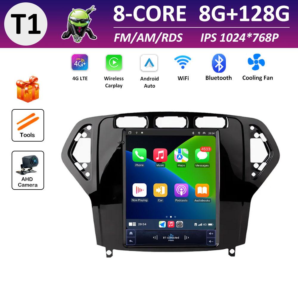 For Ford Mondeo 2007 2008 2009 - 2010 GPS Navigation IPS Touch Screen Android Smart System Wireless Carplay Accessories WIFI DSP