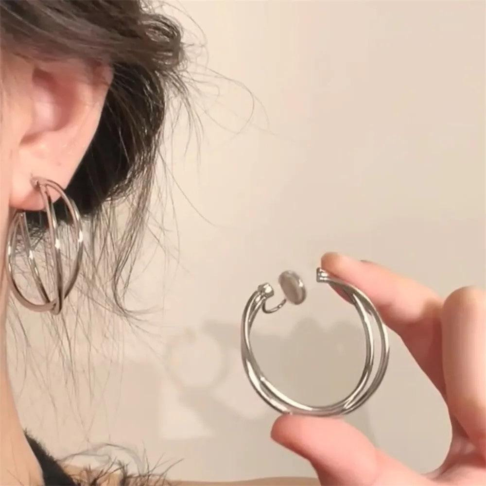 Chic and Unique High-End Mosquito Coil Disc Ear Clips: Sweet, Spicy, Elegant, and Cool Style Earrings