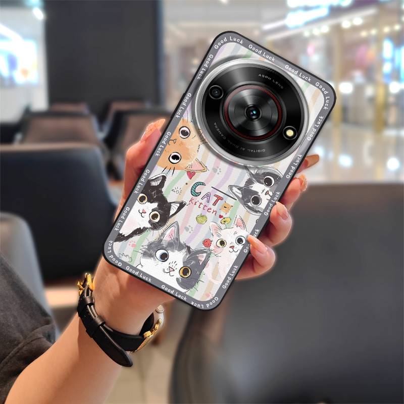 Cute Cartoon Phone Case For ZTE Blade A75 5G/Nubia Focus 5G/Calf 5G Soft case Durable Dirt-resistant Anti-dust Graffiti
