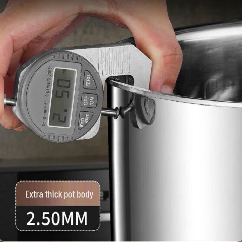 Yingbai 20CM Stainless Steel Rivet-Free Non-Stick Soup Pot