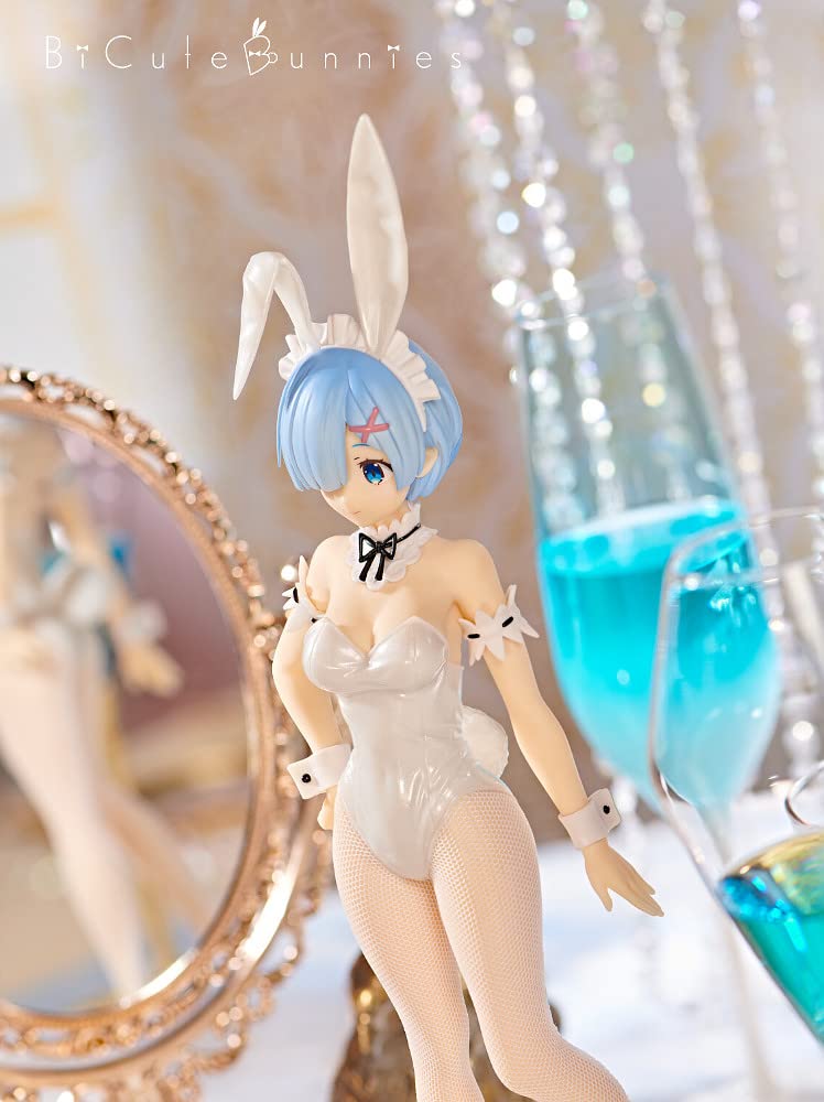 Furyu Life In Another BiCute Bunnies Figure Rem White Pearl ReZERO -Starting World- Ver.