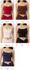 Women's Cross-Back Yoga Vest with Chest Pads - Color Block Fitness Sports Bra