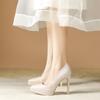 Fashion 2025 Women's Pumps Shoes Trasero Saltos altos Sexy Thin Heel High Heels12CM Pointed Pumps Women Shoes Platform Wedding Shoes