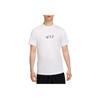 Logo Print Round Neck Comfortable Breathable Short Sleeve T-Shirt Men Tops White HF5247-100