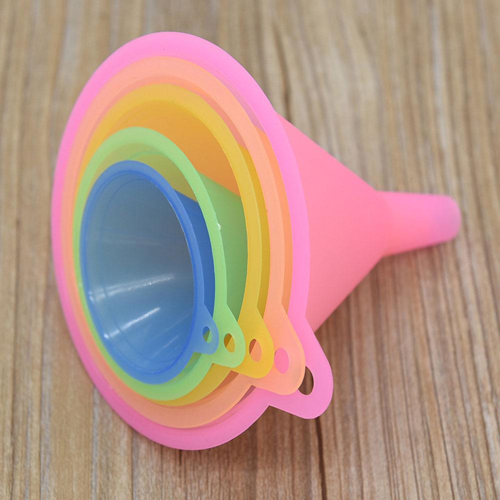 5 ks Barev Univerzální Nálevka pro Kuchyň Barevná Sada Nálevek nebo Dílna