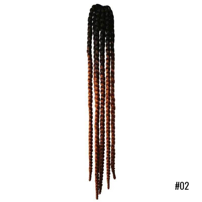 60cm Punk Style Motorcycle Scattered Gradient Ramp Helmet Braids Twist Braid Horn Motocross Motorbike Off Road Moto Decor Braids